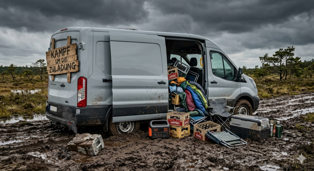 Campervan überladen
