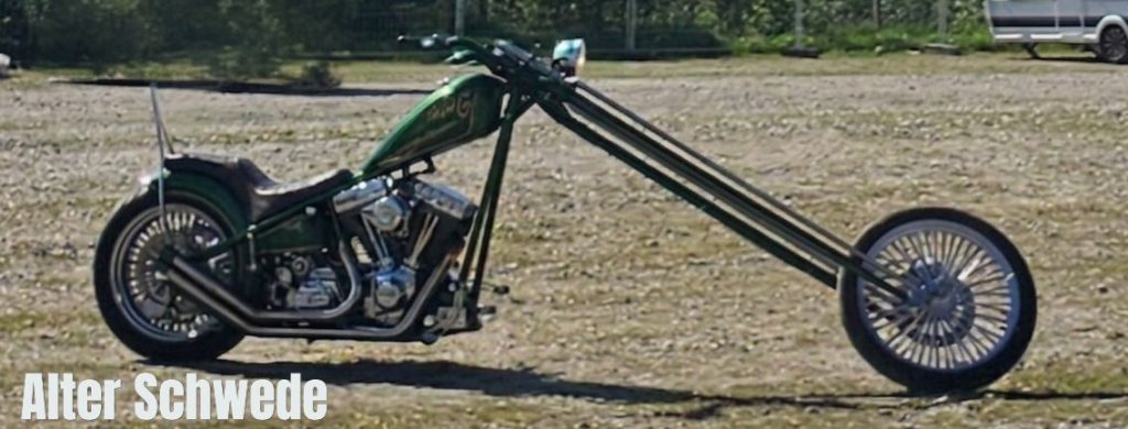 Ein Schwedenchopper. Der Fahrer hatte vielleicht nicht den Längsten, auf alle Fälle aber die Längste an diesem Wochenende